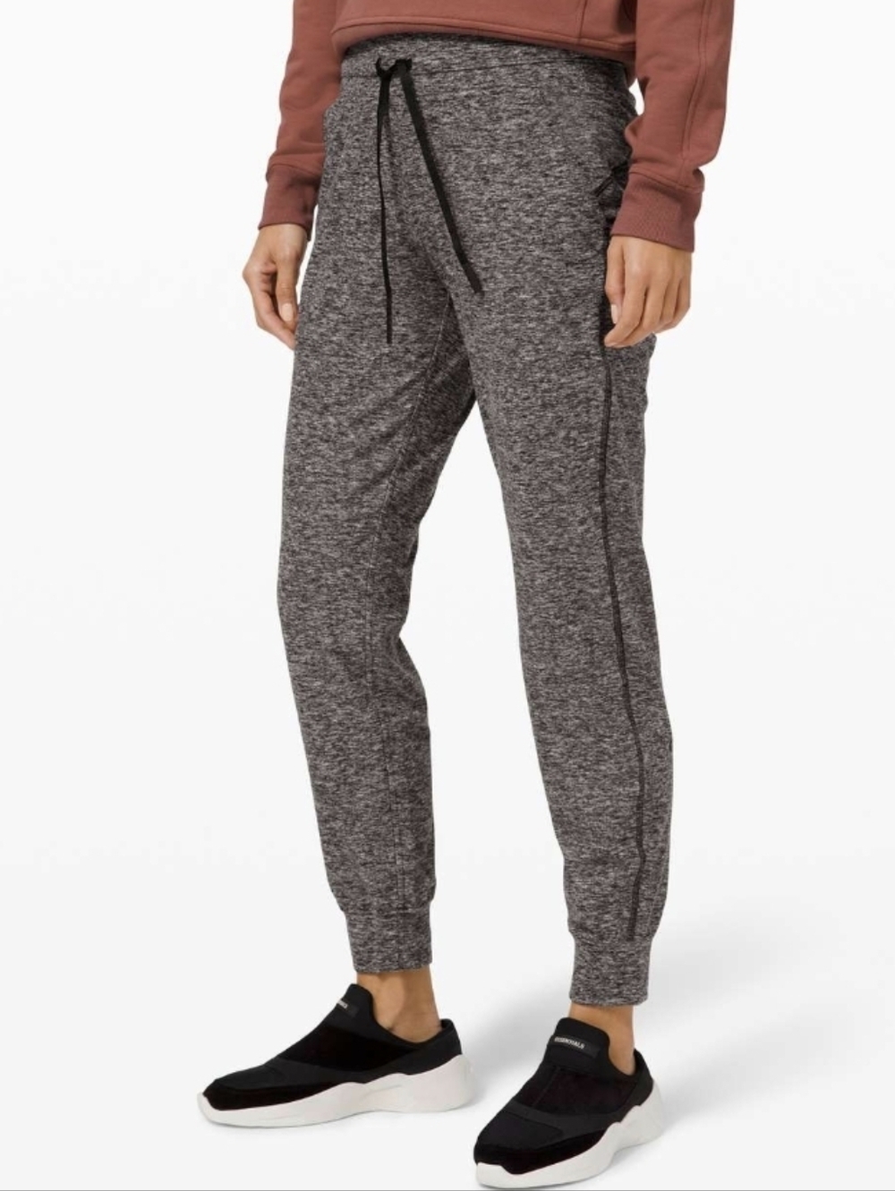 Lululemon Ready to Rulu Fleece Jogger. Heathered Black, Grey. 29" Inseam. Size 4